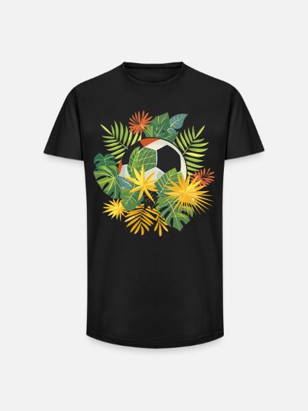 Football Comic - Long Fit Men's T-Shirt - black