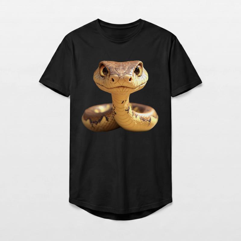 Schlange Python Kobra Mamba Klapperschlange Snake Long Fit Männer T-Shirt