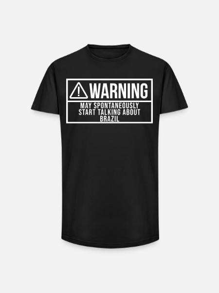 Brazil - Long Fit Men's T-Shirt - black