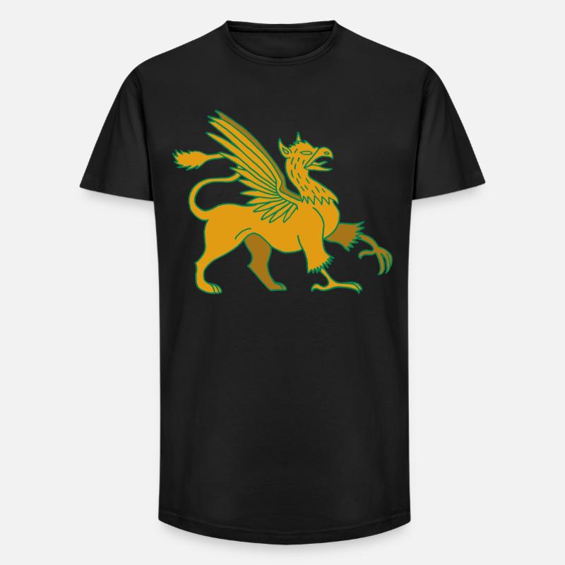 Fabelhaftes Tier, der Greif - Long Fit Männer T-Shirt - Schwarz
