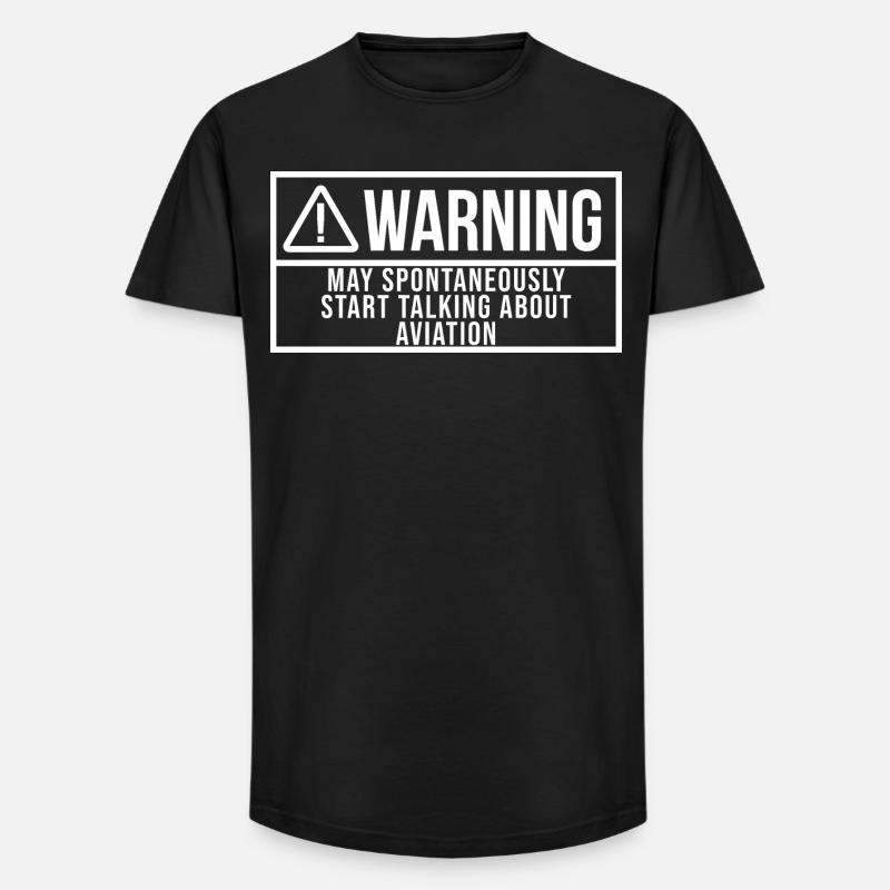 Luftfahrt - Long Fit Männer T-Shirt - Schwarz