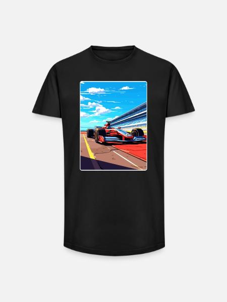 Silverstone Circuit Motorsport Race Angleterre Voyage - T-shirt coupe longue homme - noir