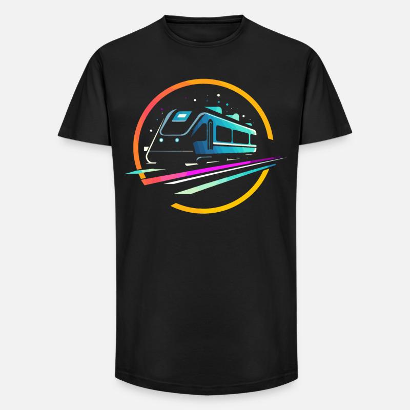Zug Comic - Long Fit Männer T-Shirt - Schwarz