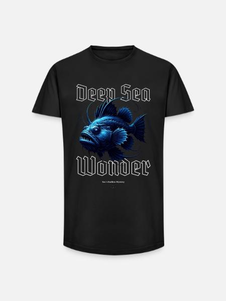 Deep Sea Wonder - Long Fit Men's T-Shirt - black