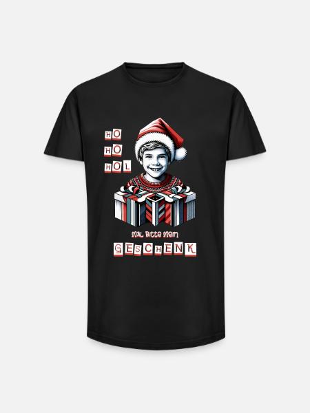 Kinder Beschenken - Long Fit Männer T-Shirt - Schwarz