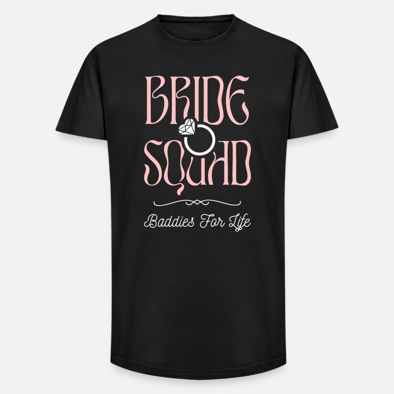 Bride Squad - Junggesellinnencrew - Long Fit Männer T-Shirt - Schwarz