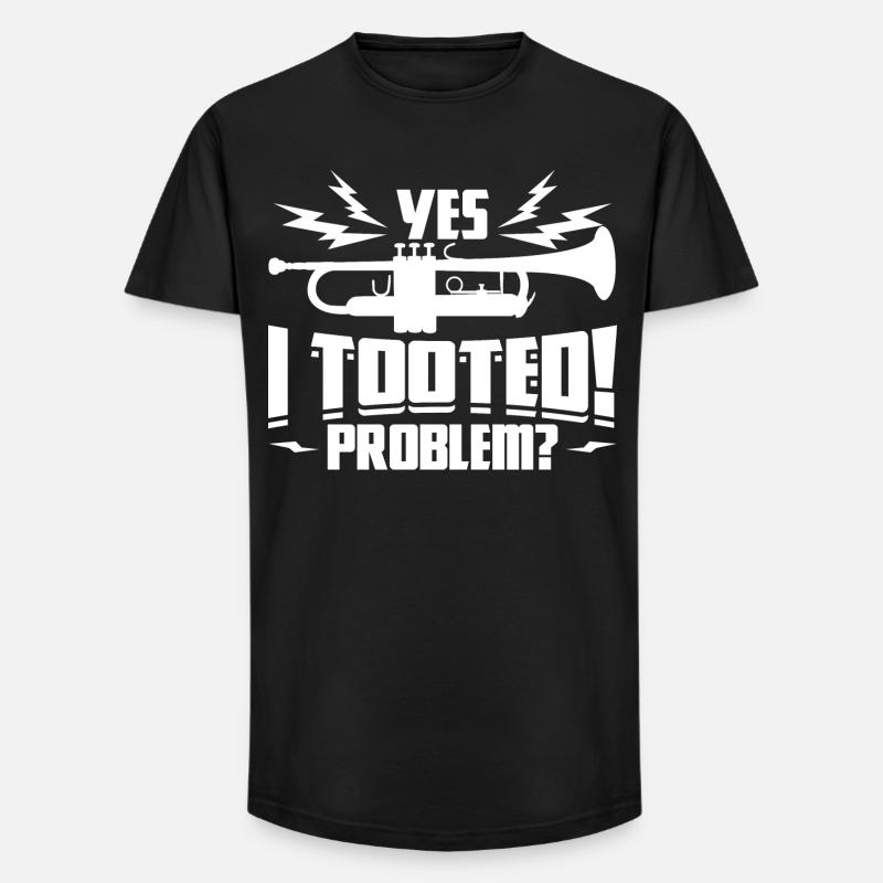 Trompeter Spruch - Long Fit Männer T-Shirt - Schwarz