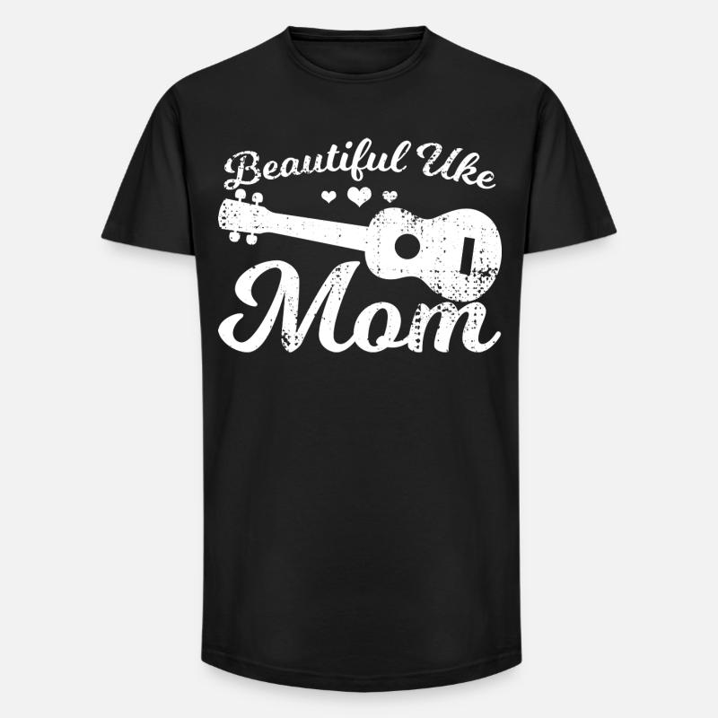 Ukulele Mutter - Long Fit Männer T-Shirt - Schwarz