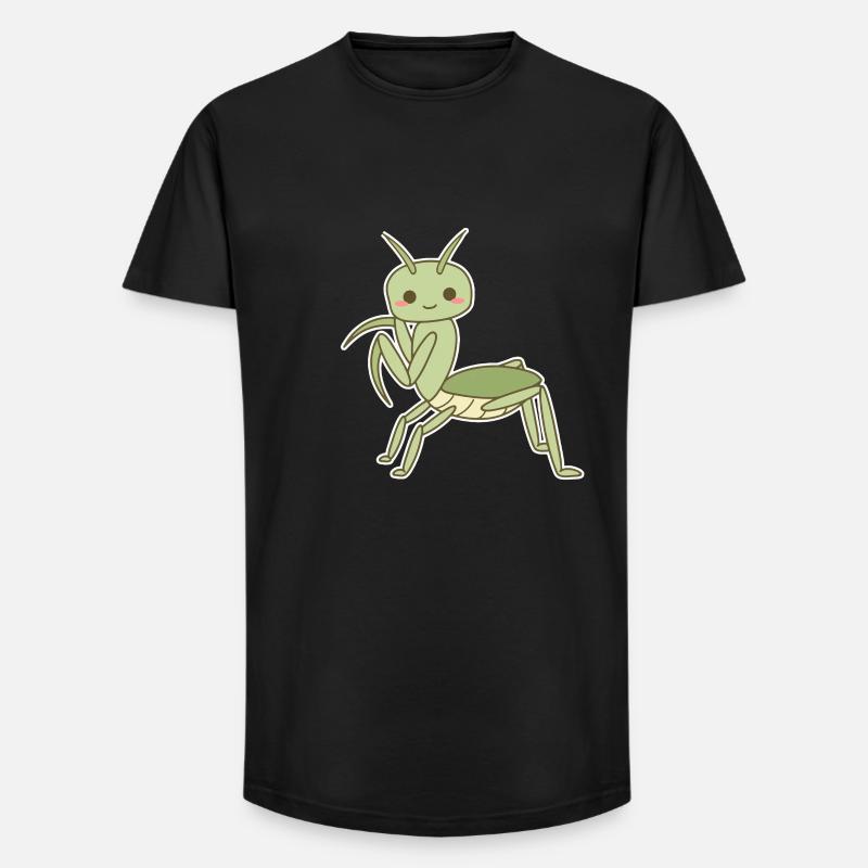 Elegante Gottesanbeterin - Long Fit Männer T-Shirt - Schwarz