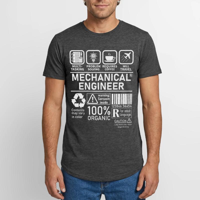 Mechanical Engineer multi tasking problem solving Long Fit Men's T-Shirt
