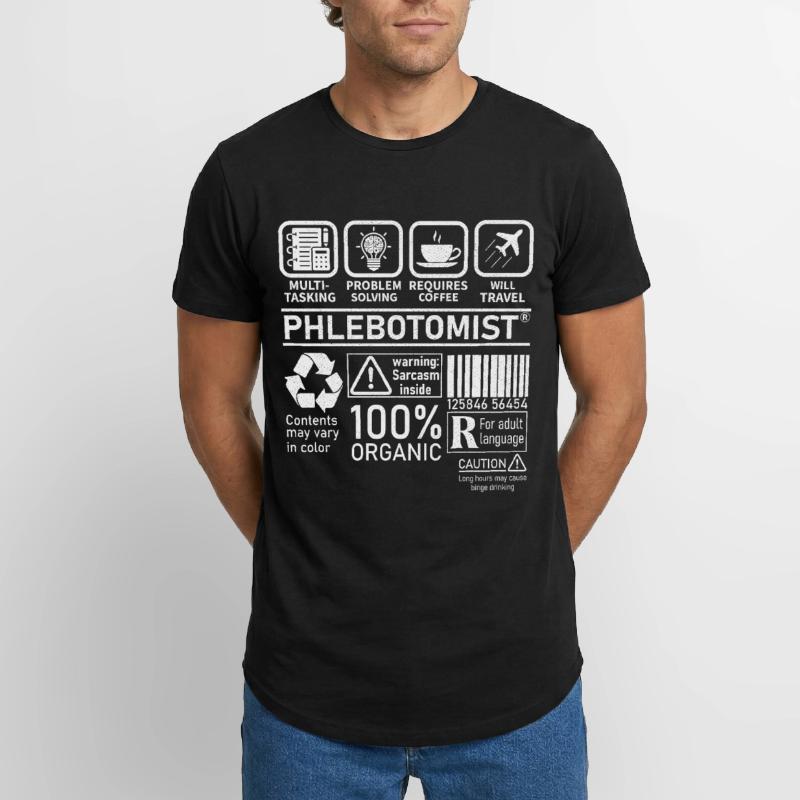 Phlebotomist multi tasking problem solving Long Fit Men's T-Shirt