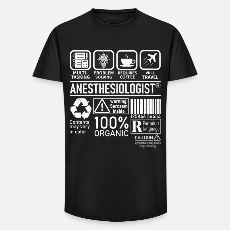 Anesthesiologist multi tasking problem solving - Long Fit Men's T-Shirt - black