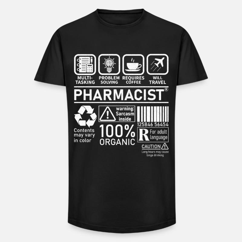 Pharmacist multi tasking problem solving - Long Fit Men's T-Shirt - black