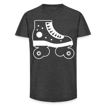 Rollschuhe Cartoon-Stil - Long Fit Männer T-Shirt - Anthrazit - Vorne - AI Model Male 185 light (185cm)