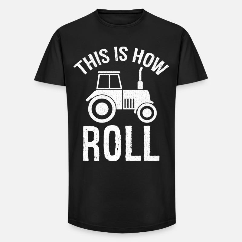 this is how roll - Long Fit Männer T-Shirt - Schwarz