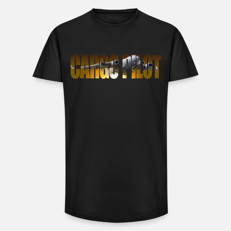 Cargo pilot C-17 - Long Fit Männer T-Shirt - Schwarz