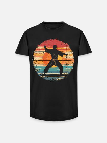 Karateka - Long Fit Men's T-Shirt - black