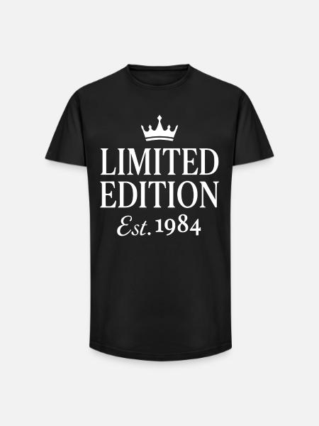 Edition Limitée Est 1984 - T-shirt coupe longue homme - noir
