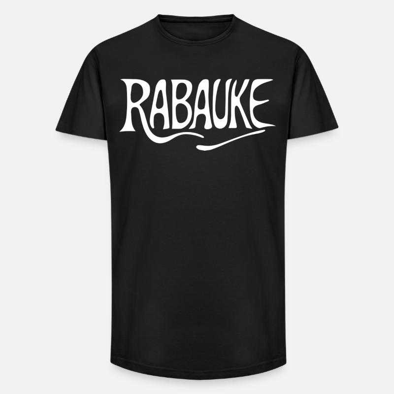 Rabauke - Long Fit Männer T-Shirt - Schwarz