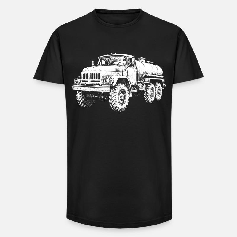 Schwerlast-Koloss Retro - Long Fit Männer T-Shirt - Schwarz