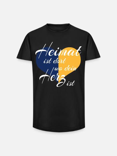 - Upper Lusatia - Long Fit Men's T-Shirt - black