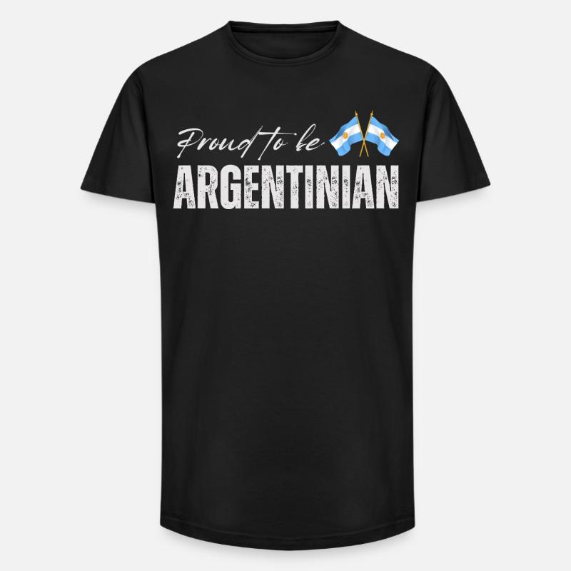 Stolzer Argentinier, ich liebe Argentinien - Long Fit Männer T-Shirt - Schwarz