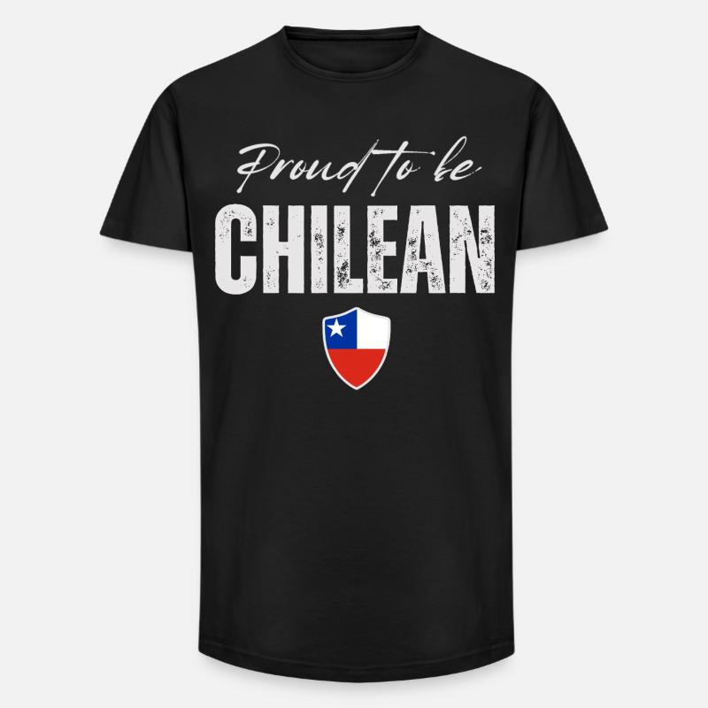 Stolzer Chilene, ich liebe Chile - Long Fit Männer T-Shirt - Schwarz