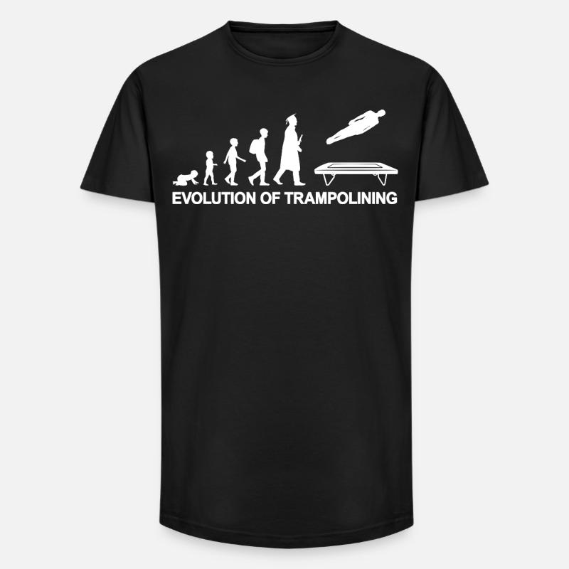 Evolution Trampoline - Long Fit Men's T-Shirt - black