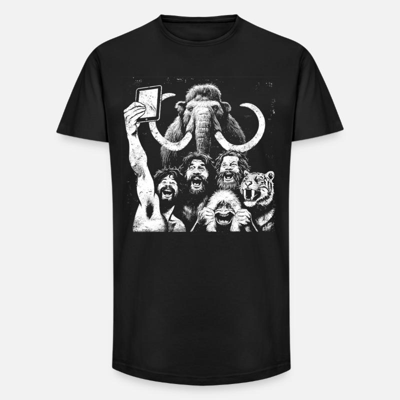 Savage Lion Pride Digitale Kunst - Long Fit Männer T-Shirt - Schwarz