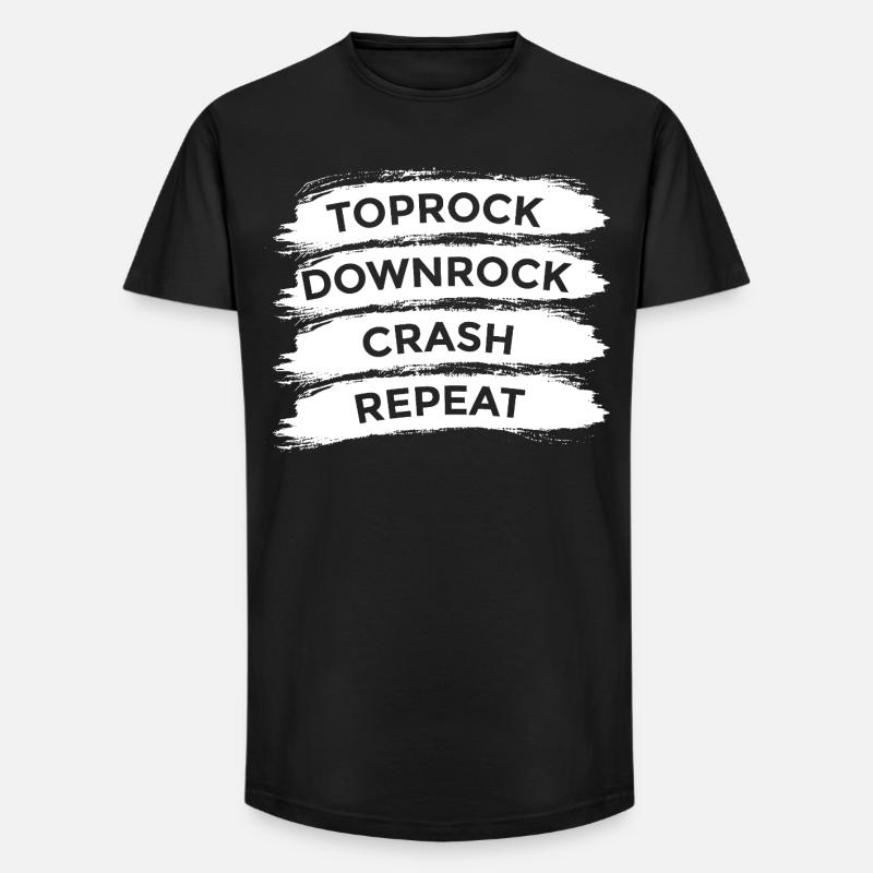Breakdance Techniques - T-shirt coupe longue homme - noir