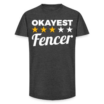 Bester Fechter - Long Fit Männer T-Shirt - Anthrazit - Vorne - AI Model Male 185 light (185cm)