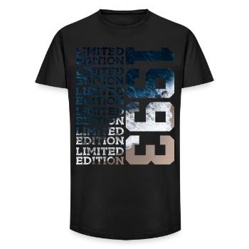 LIMITED EDITION 1993 33 JAHRE 33. GEBURTSTAG - Long Fit Männer T-Shirt - Schwarz - Vorne - AI Model Male 185 light (185cm)