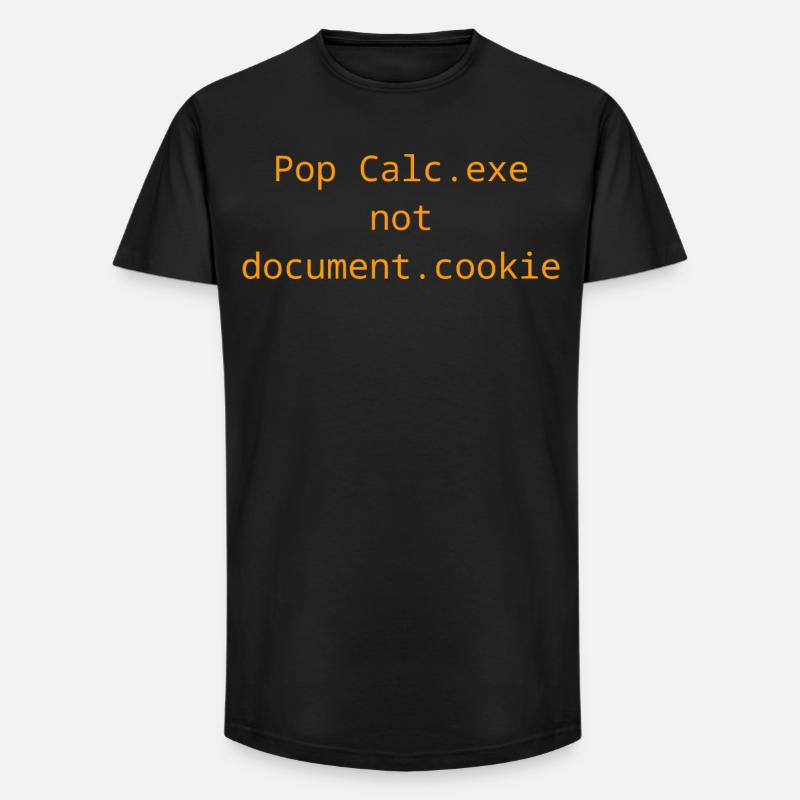 Vulnerability Exploit t-shirt - Calc.exe - XSS - Long Fit Männer T-Shirt - Schwarz