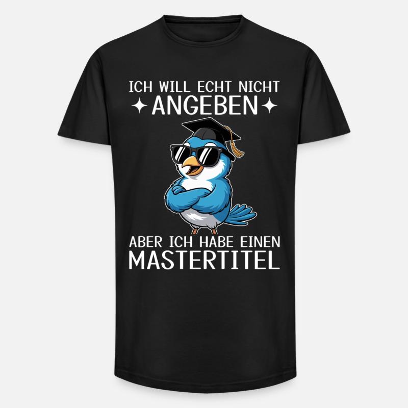 Master complété - Intitulé du Master - T-shirt coupe longue homme - noir