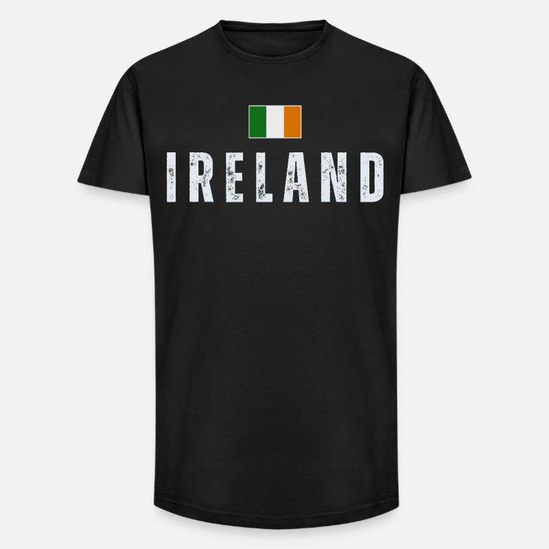 Drapeau de l’Irlande, Irish Pride - T-shirt coupe longue homme - noir