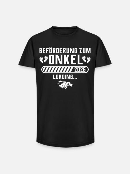 Uncle 2026 announce pregnancy - Long Fit Men's T-Shirt - black