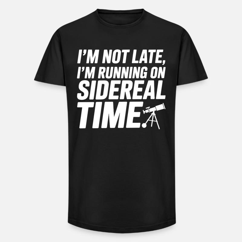 Celestial Map Constellation Guide - Long Fit Men's T-Shirt - black