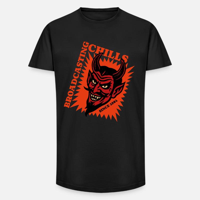 Broadcasting Chills - Devil - Teufel - Long Fit Männer T-Shirt - Schwarz