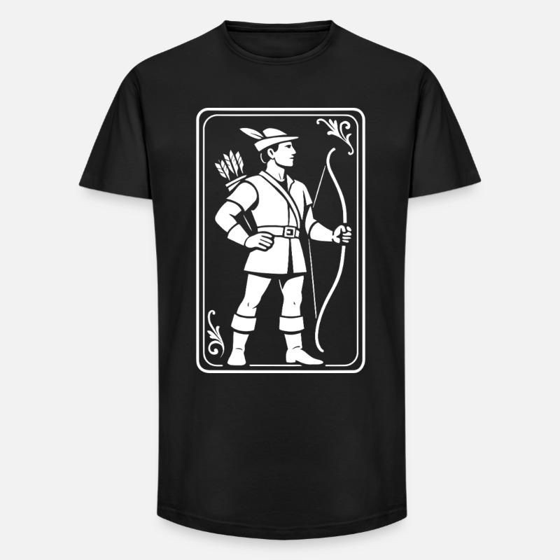 Bogenschießen Bogenschütze Classic Bogenschütze - Long Fit Männer T-Shirt - Schwarz