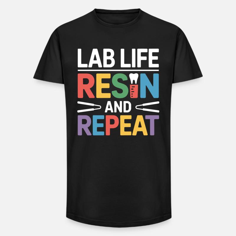 Dentallaborant Arbeitskunst - Long Fit Männer T-Shirt - Schwarz