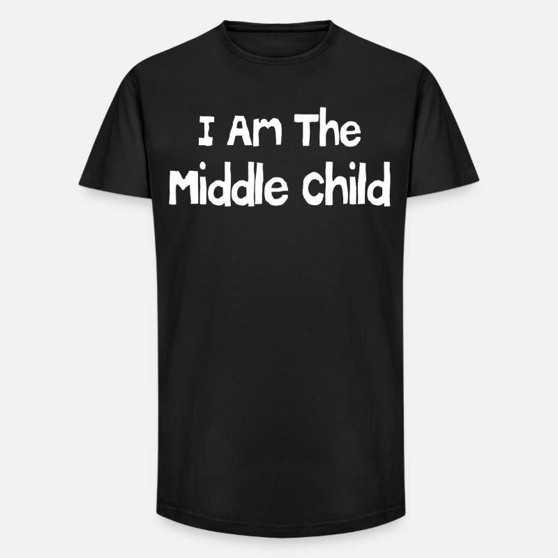 Ich bin das mittlere Kind - Long Fit Männer T-Shirt - Schwarz