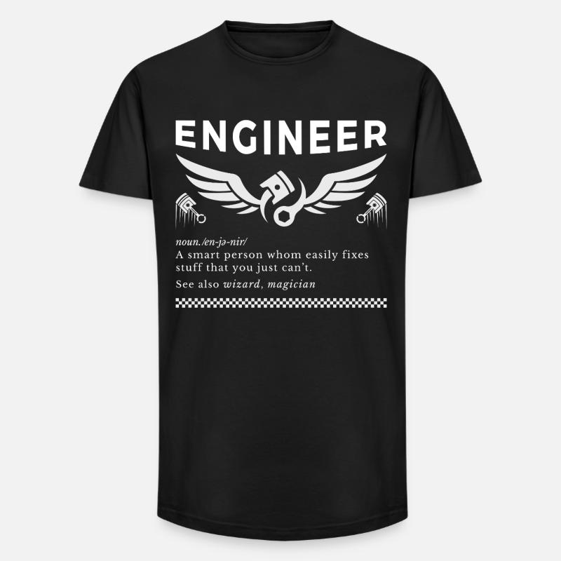 ENGINEER – The Definition Tee - Long Fit Men's T-Shirt - black