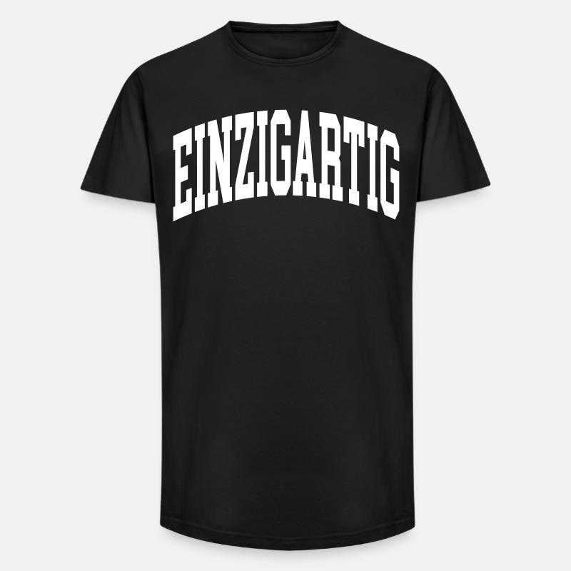 Einzigartig - Long Fit Männer T-Shirt - Schwarz