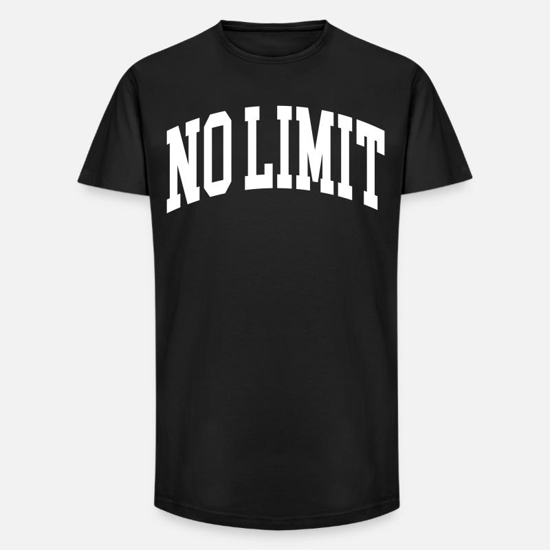No Limit - Long Fit Männer T-Shirt - Schwarz
