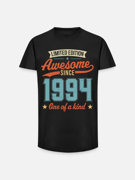 Awesome Since 1994 - Long Fit Men's T-Shirt - black
