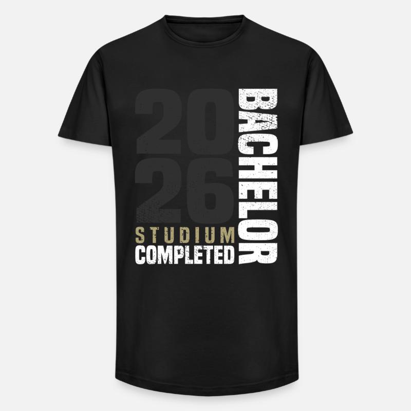 Bachelor Studium 2026 - Long Fit Männer T-Shirt - Schwarz