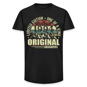 Birthday November 1994 - Long Fit Men's T-Shirt - black - Front - AI Model Male 185 light (185cm)