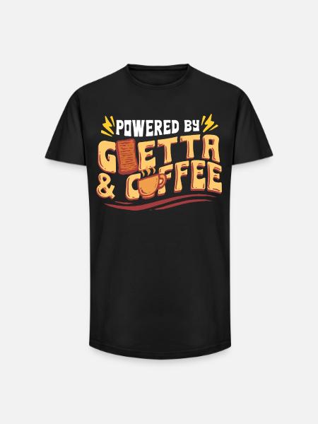 Goetta Sausage Powered By Goetta & Coffee - Long Fit Men's T-Shirt - black