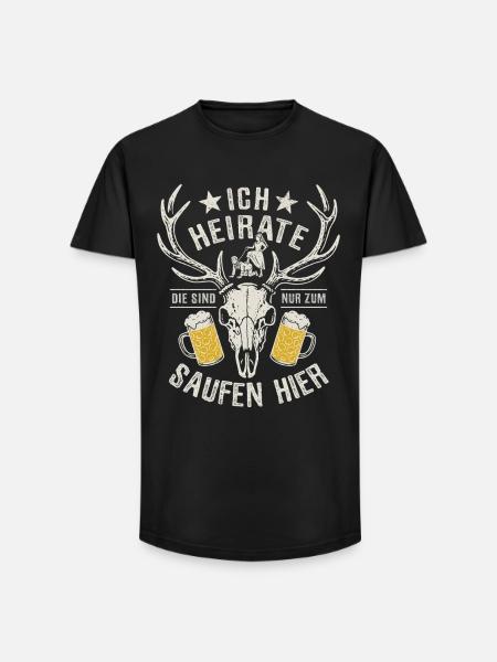 I'm getting married - JGA Team Bräutigam - Long Fit Men's T-Shirt - black