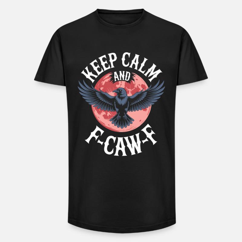 Keep Calm and Eagle Flight - Long Fit Men's T-Shirt - black